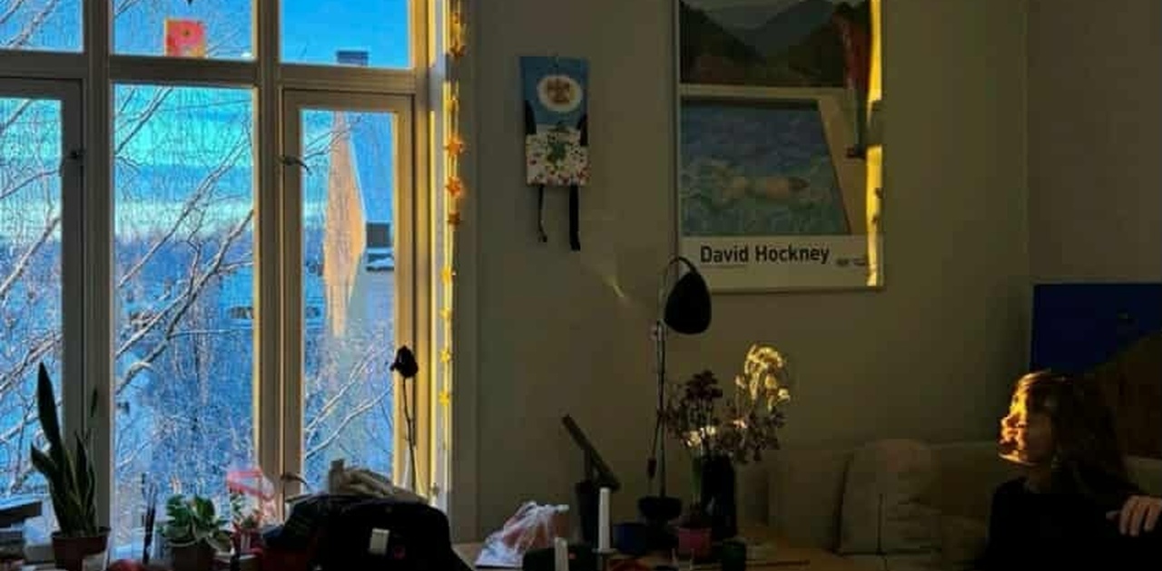 Stua, lys og fin i vintersol<3