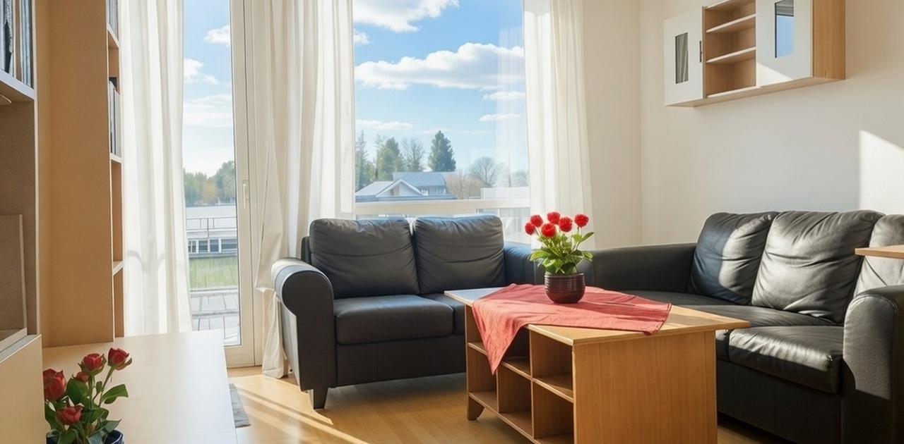 Stue: inneholder det du ser på bildet. Til venstre stor hylleseksjon m/ tv.