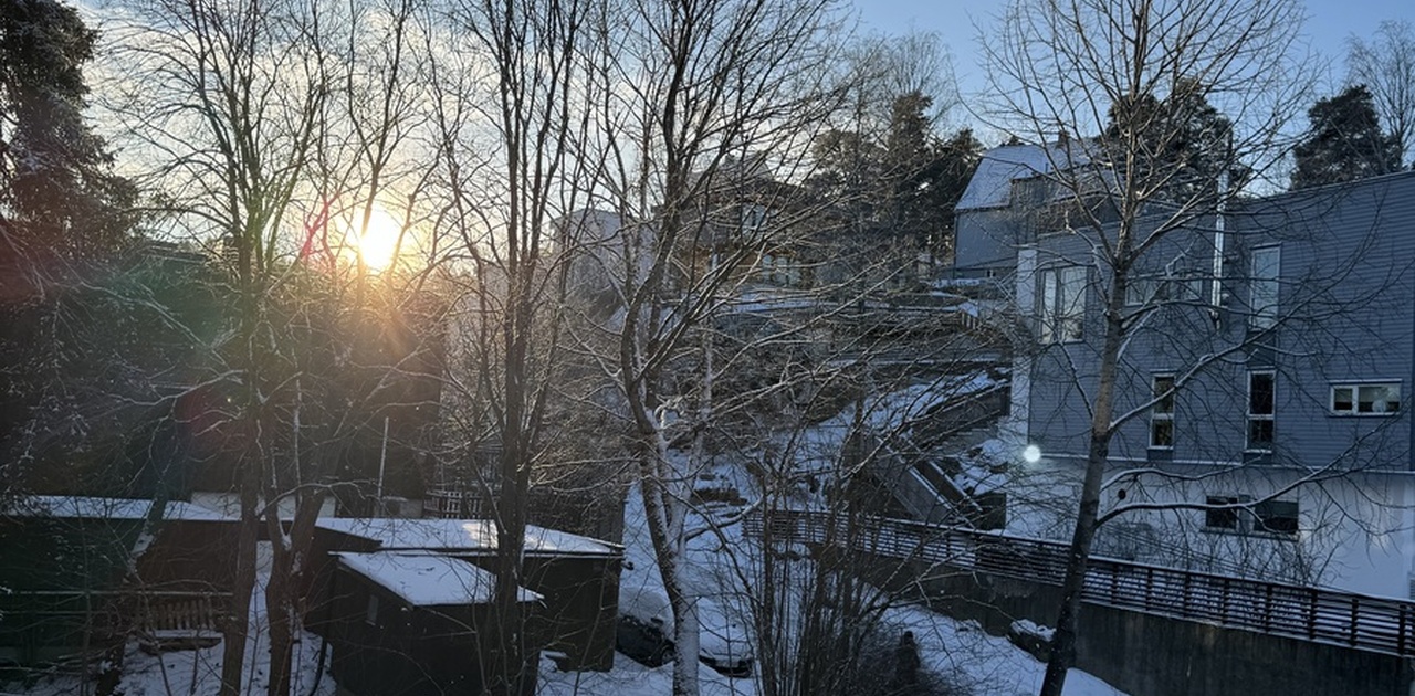 Utsikt fra terrassen