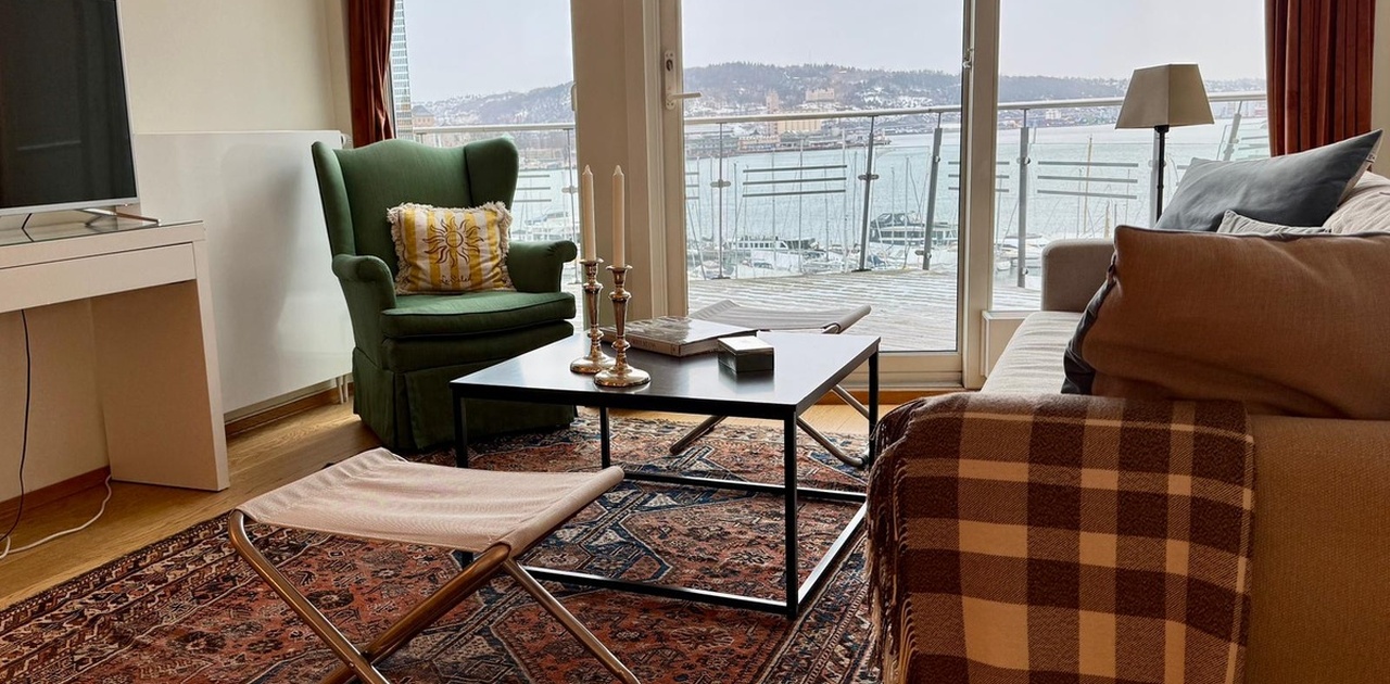 Hyggelig utsikt fra stuen