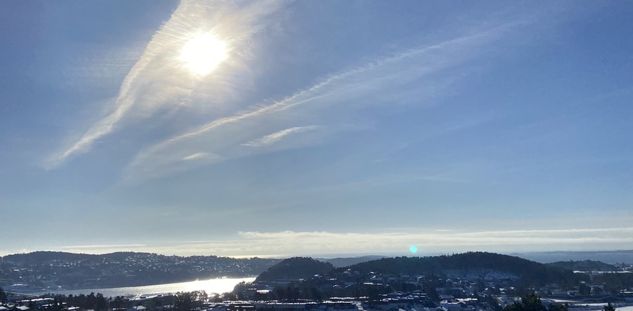 Utsikt over kongsgård og Lund