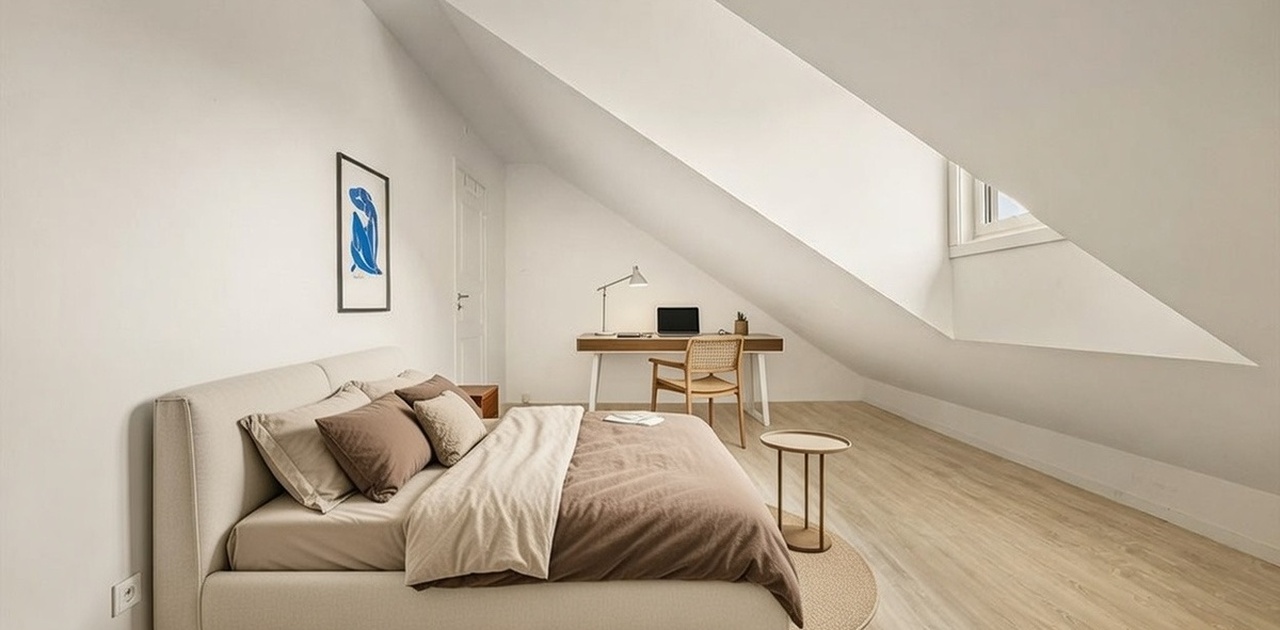 (Slik kan det se ut med seng)