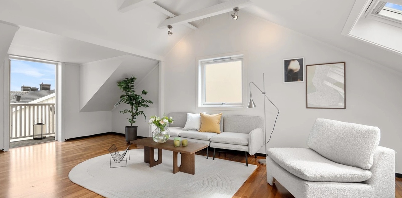 Lys og trivelig stue