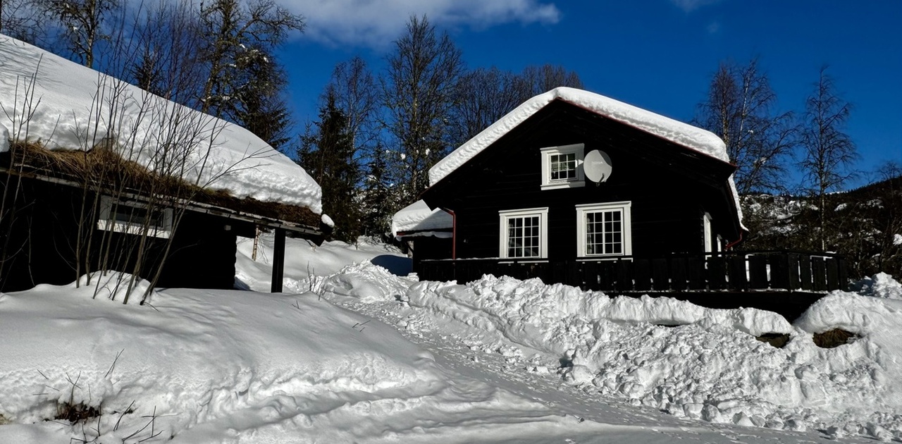 Fasade vinter - slik det ser ut nå.