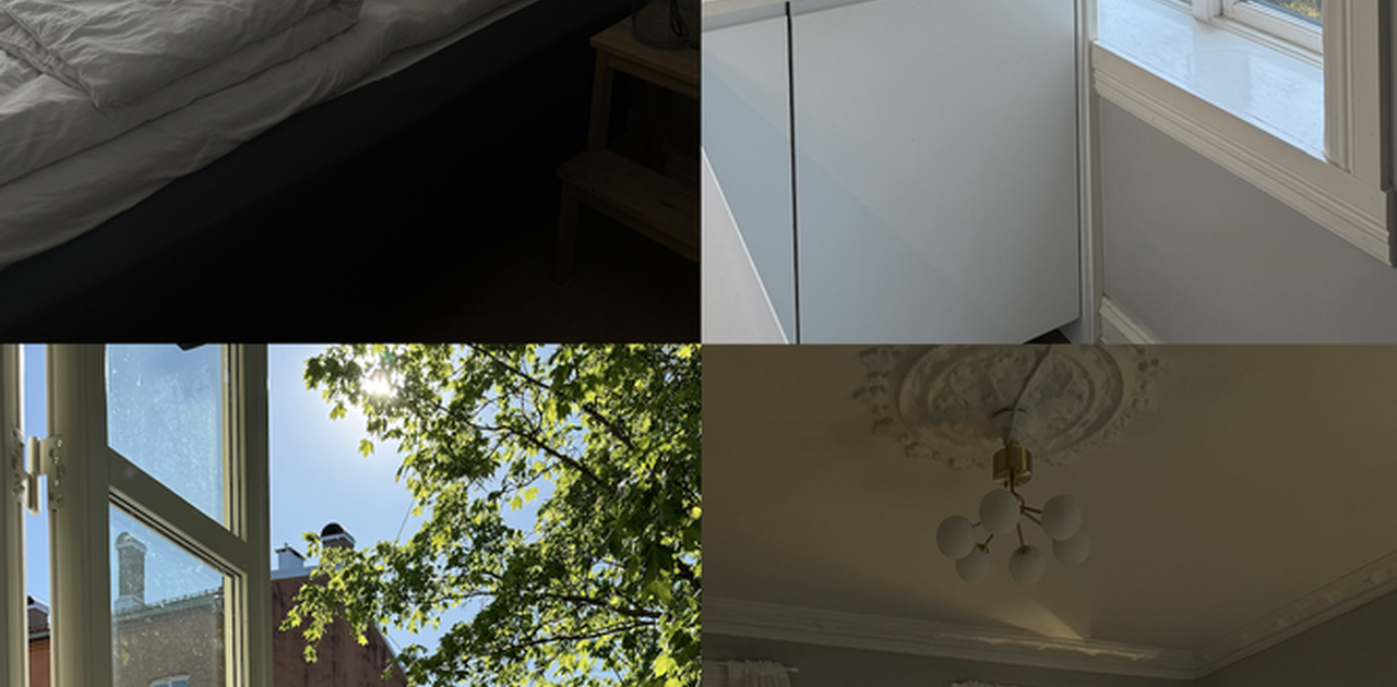 Møblert rom i kollektiv leies ut 1. mai til 1. juni.