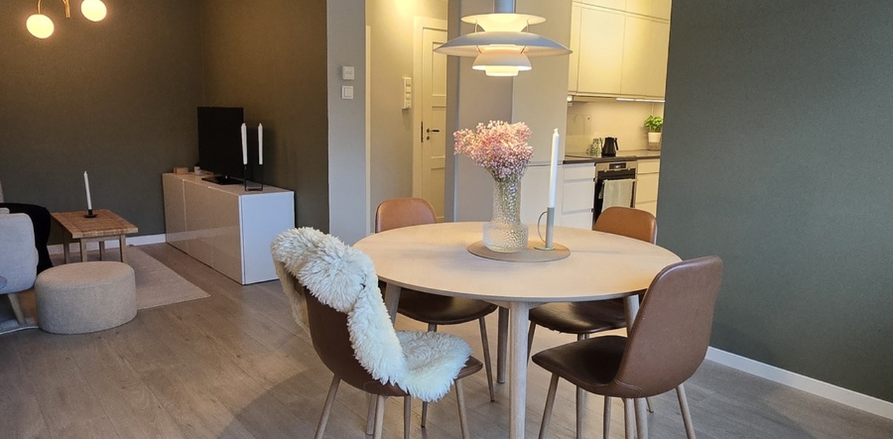 Mulighet for mange gjester i stuen