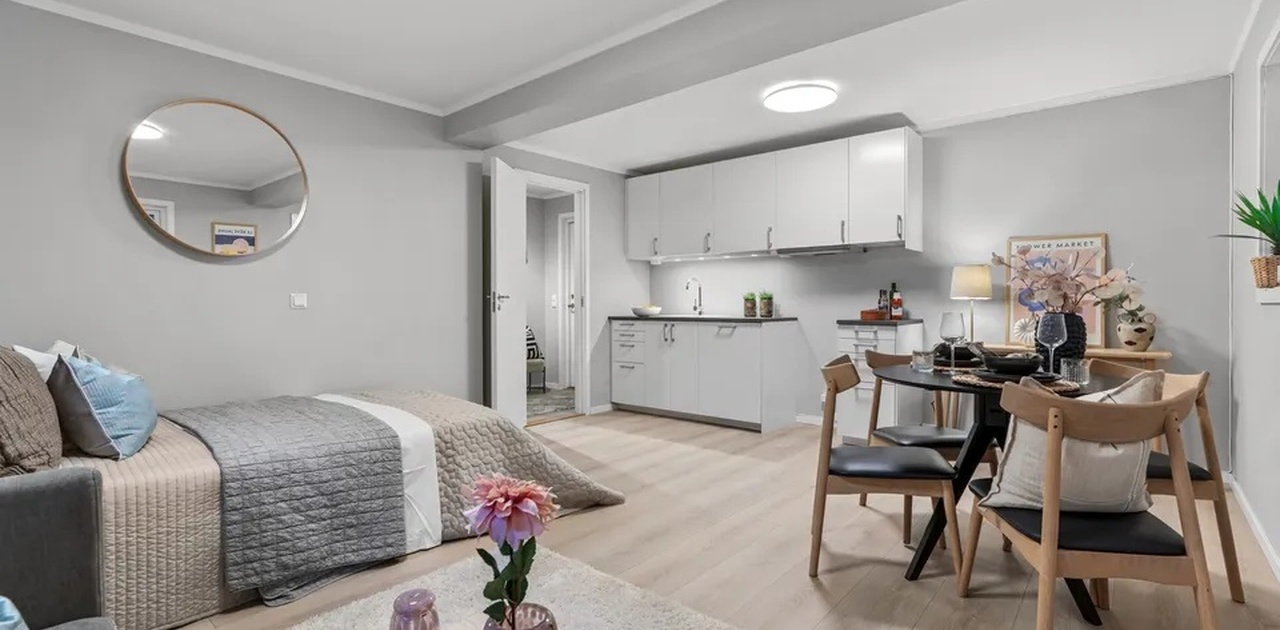 Bildene ble tatt av solgt boligen.