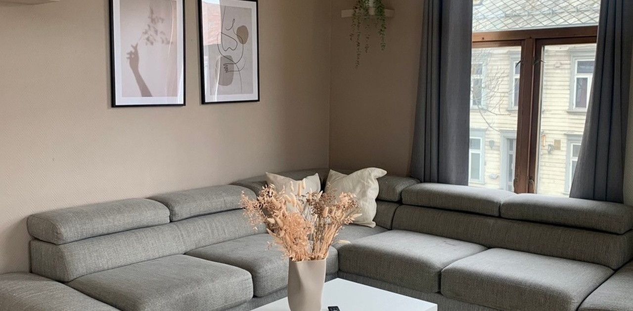 Stor, lys og fin stue