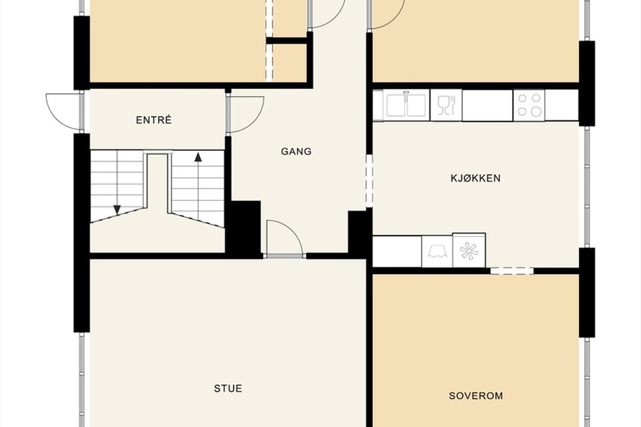 4 rom i bofellesskap