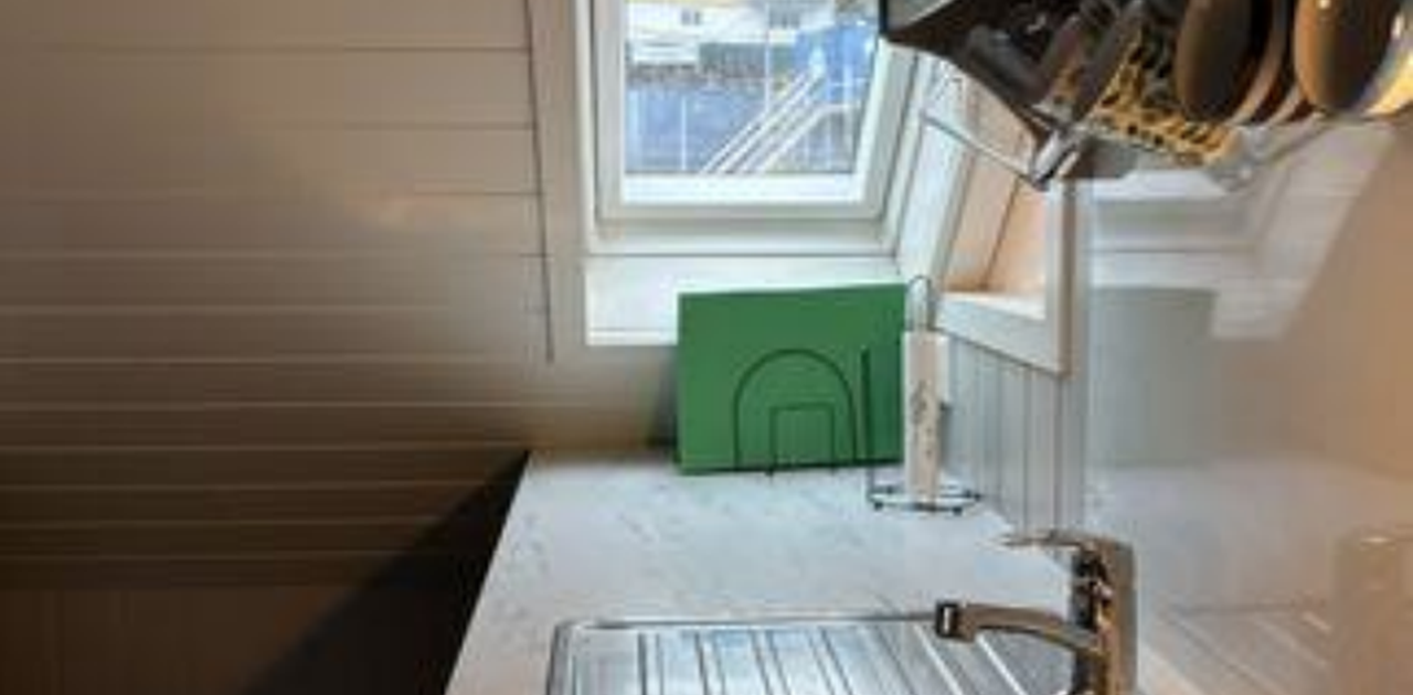 Vasken i kjøkken, knagg for å henge hånkler, børste osv.