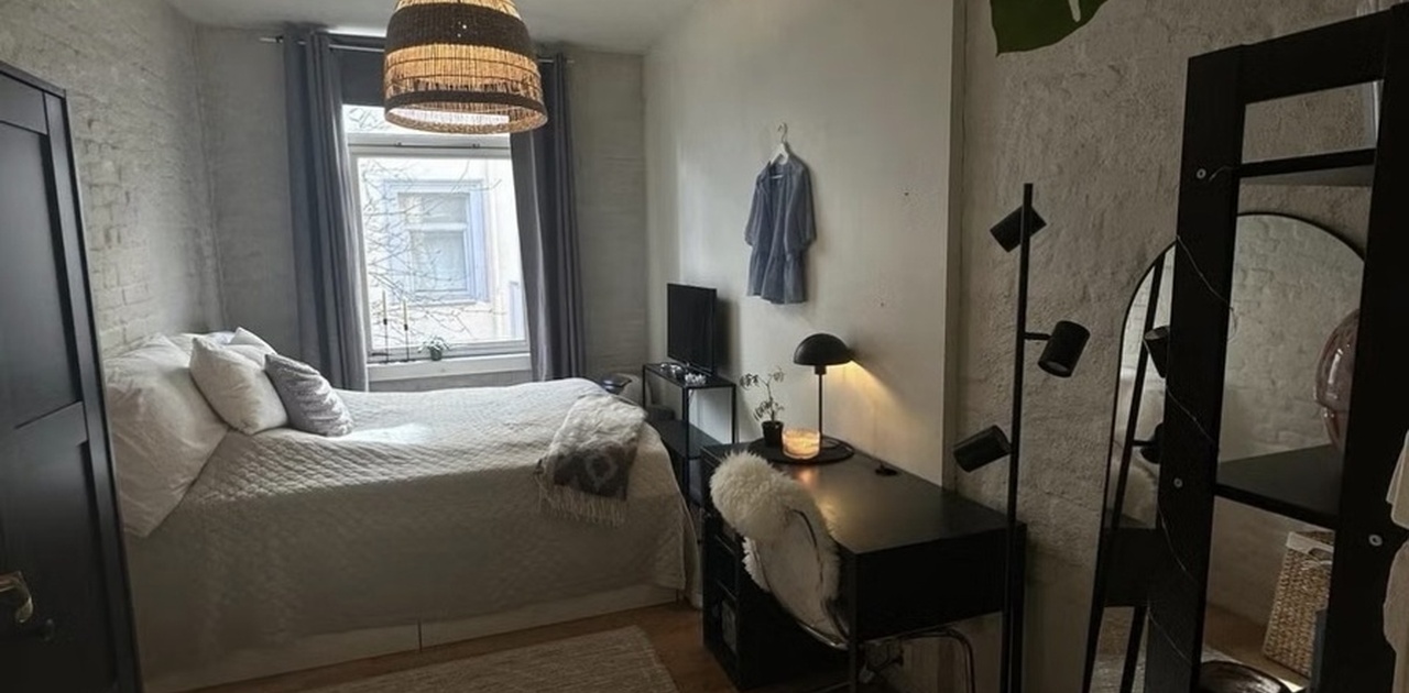 Rommet som leies, stort med god plasss