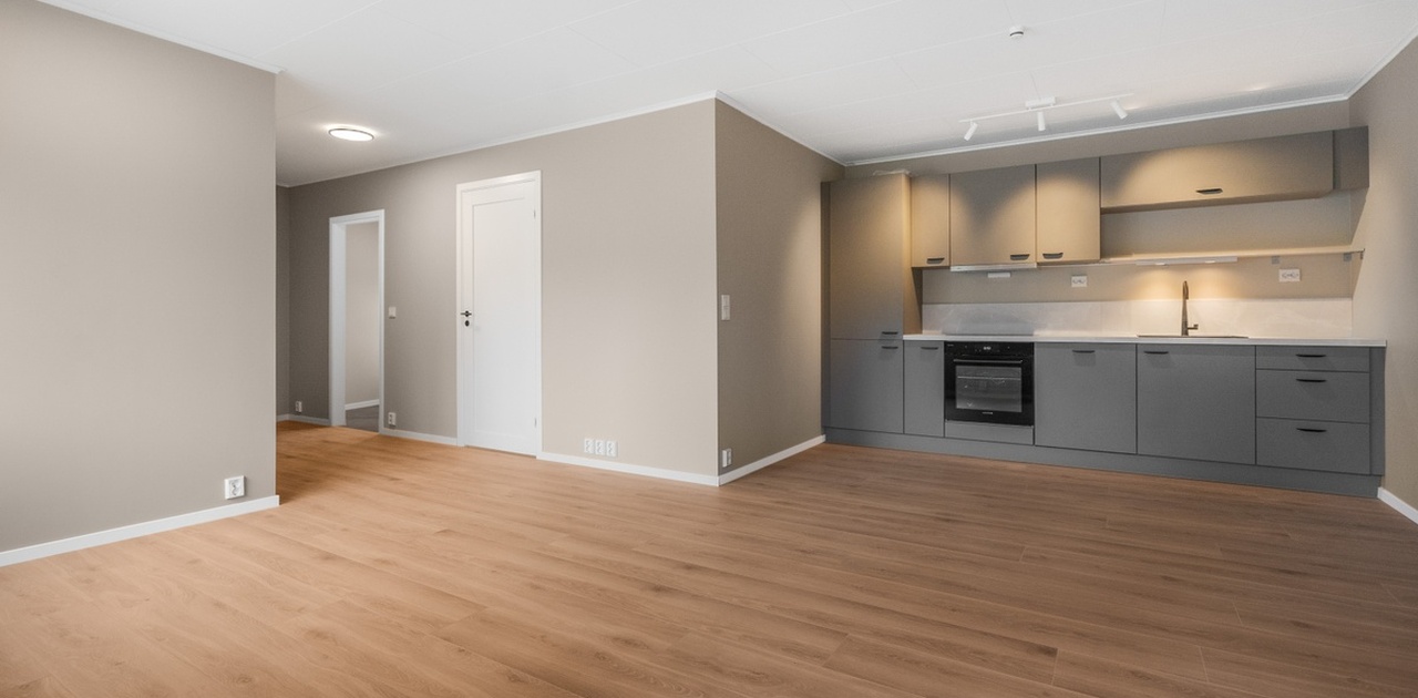 Velkommen til en splitter ny 2-roms midt i Stange sentrum!