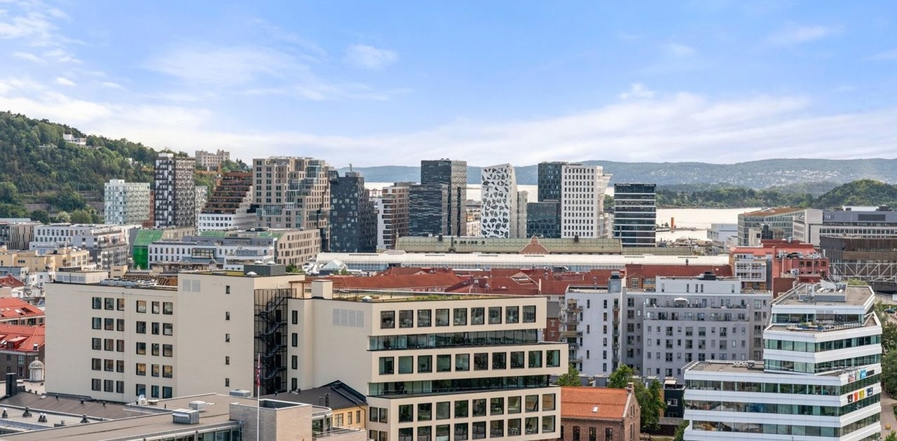 Panoramautsikt fra takterrassen