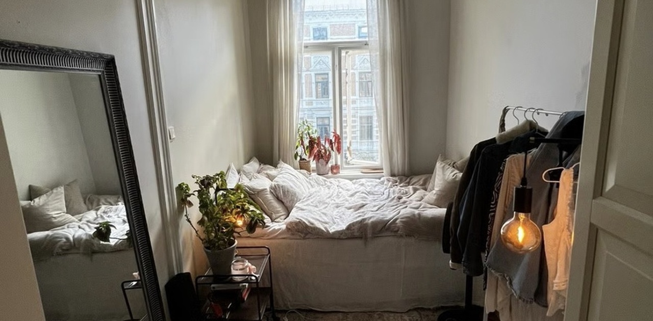 Rommet med tidligere innredning.