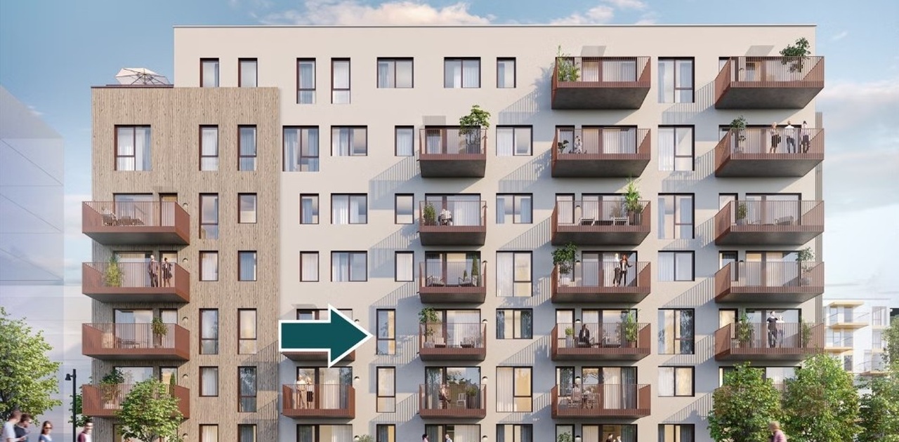 Illustrasjon av fasaden