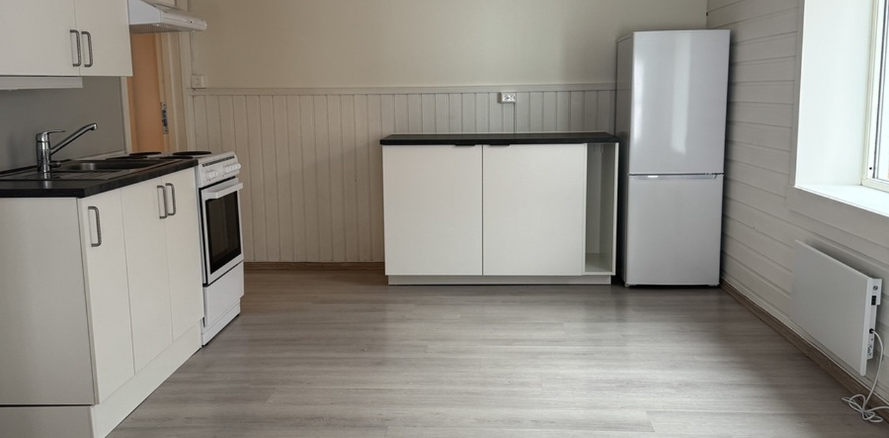 Kjøkken med hvitevarer