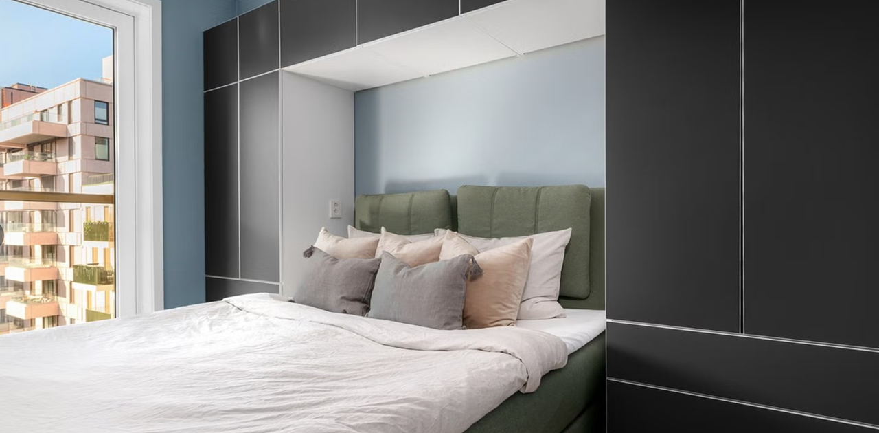 Soverommet som leies ut