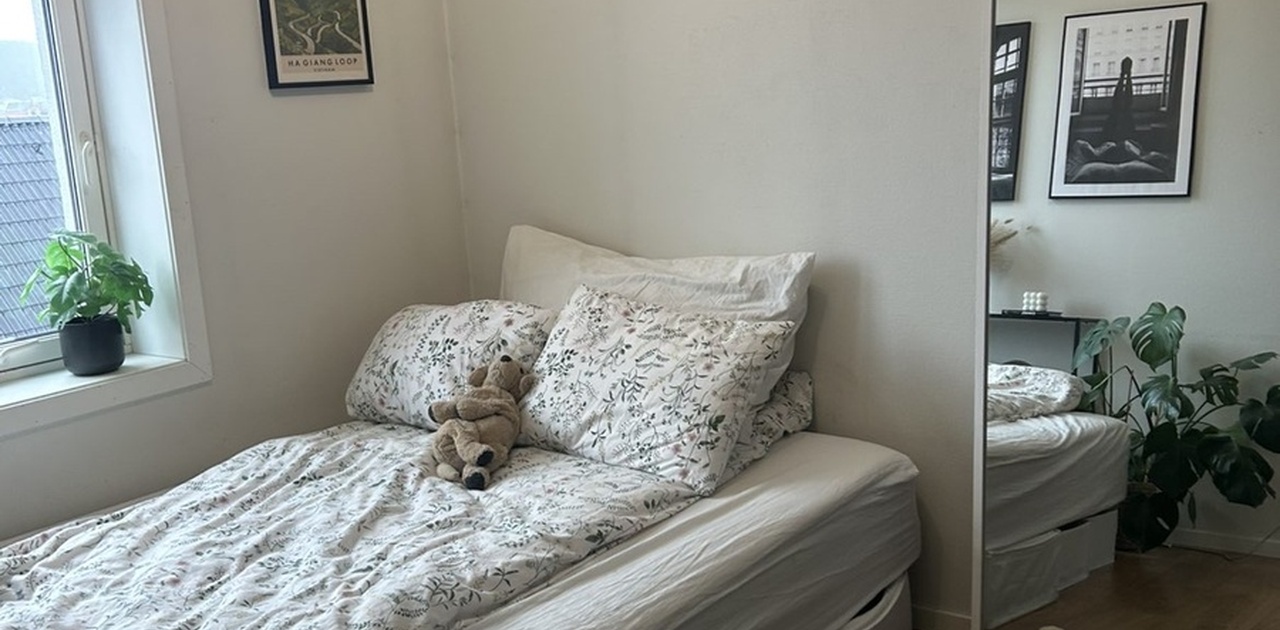 Lyst og fint rom! Kommer med 140 seng.