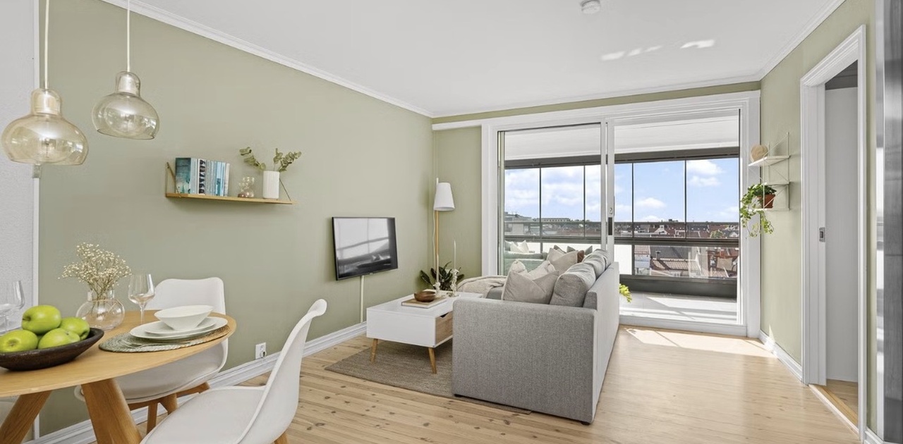 TV-en er byttet ut med en større, som kan følge med om ønskelig