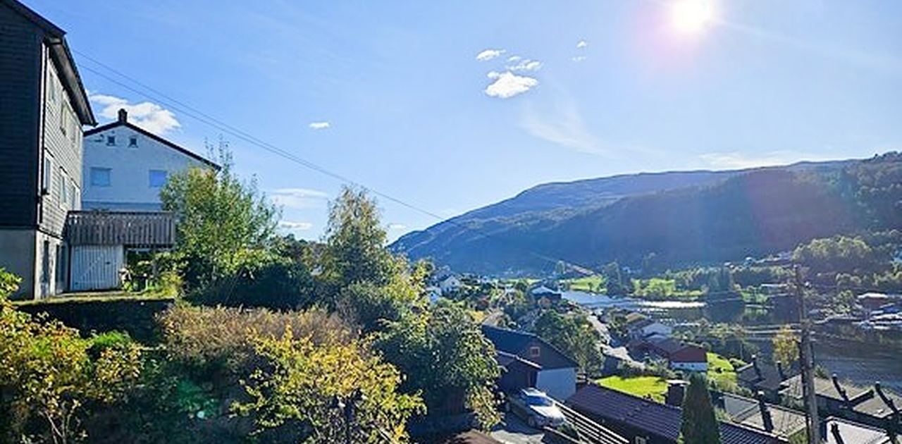 Fin utsikt fra leilighet