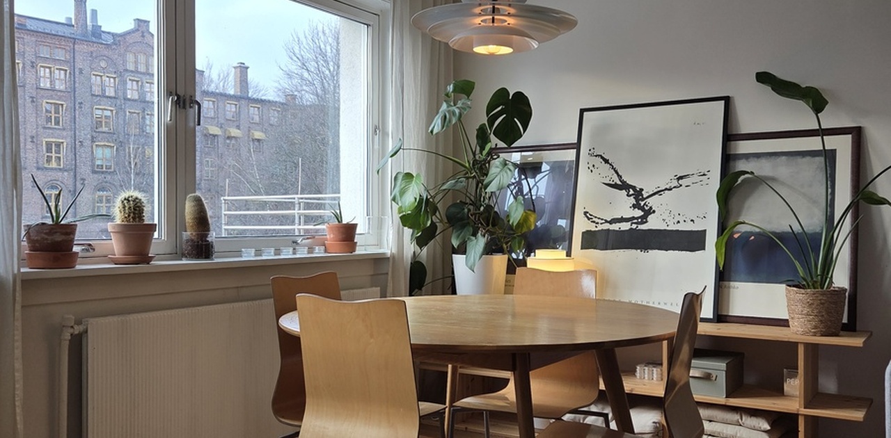 Spiesplass med godt lys og utsikt