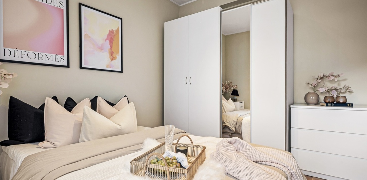 Soverommet som leies ut