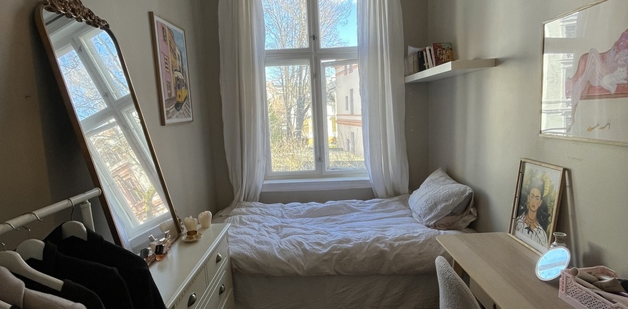 Soverom som leies ut