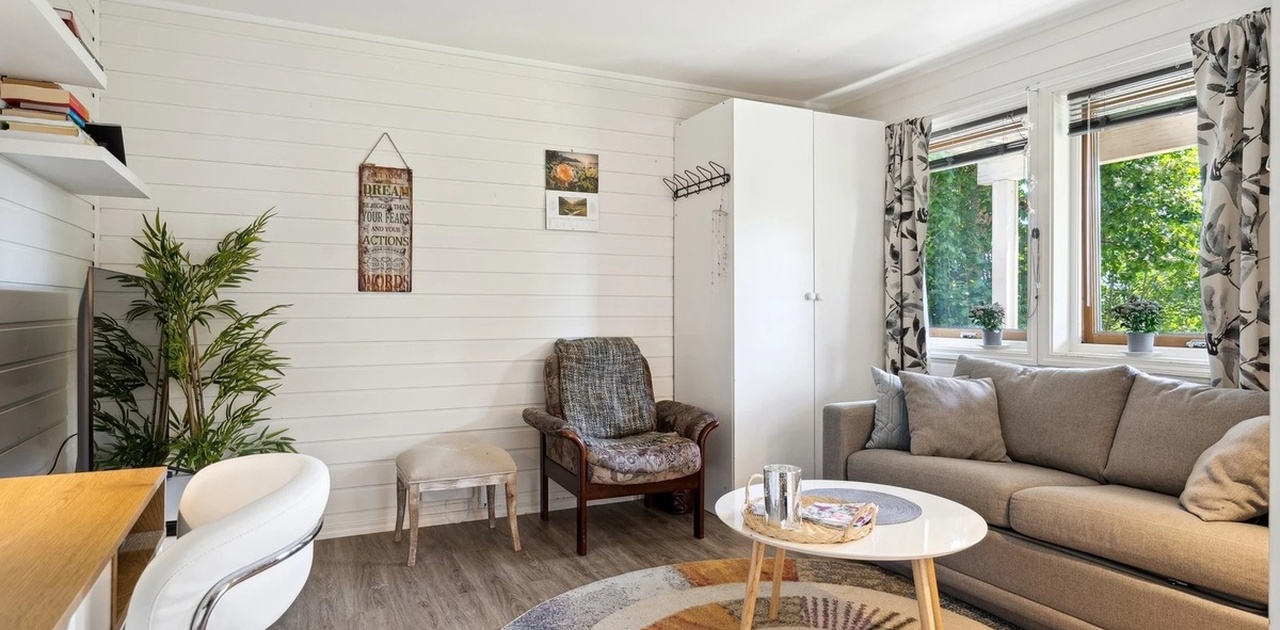 Oppholdsrom med sovesofa