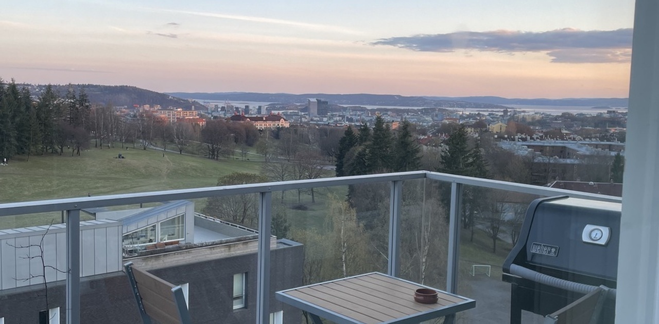 Utsikt fra balkongen