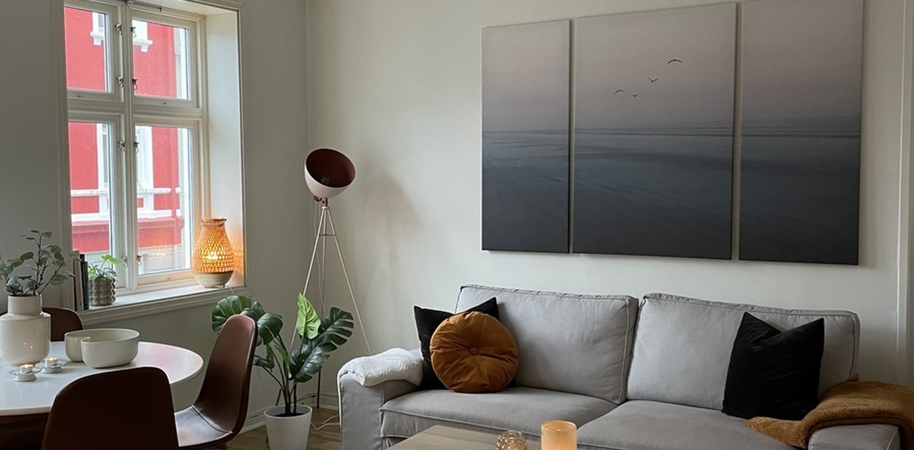 Lys og koselig stue <3