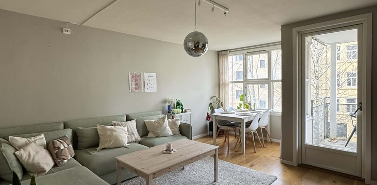 Koselig fellesområdet der man kan spise middag sammen, eller ha spillkveld