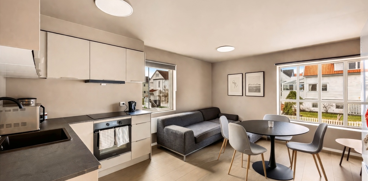 Fin stue/kjøkkenløsning