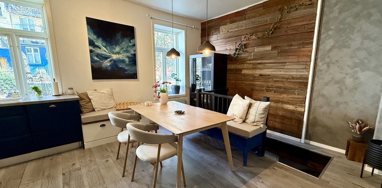 Kjøkken og spiseområde