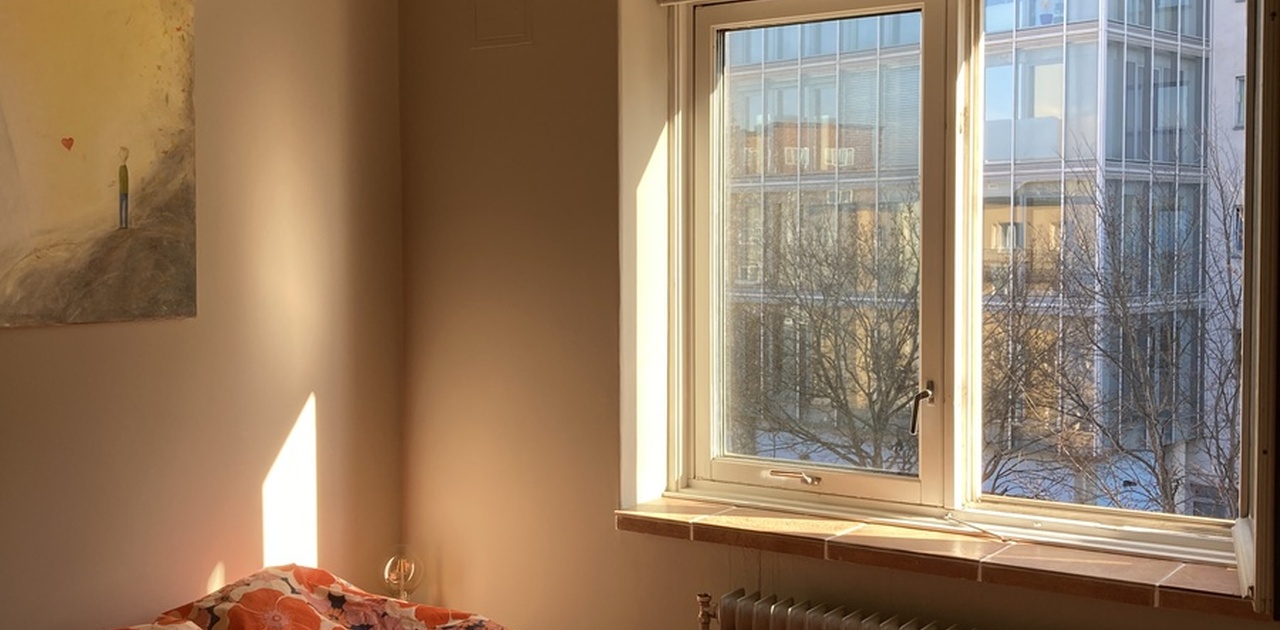 Hovedsoverommet med dobbeltseng, 180 så god plass!