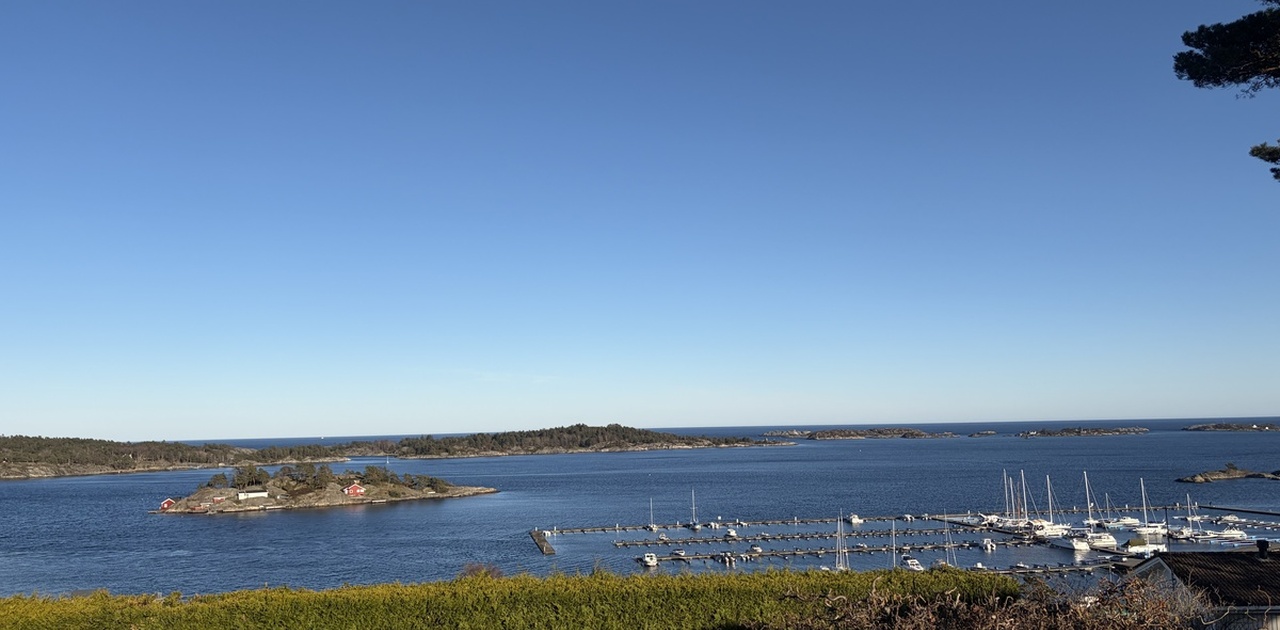 Utsikt rett utenfor døren 😁