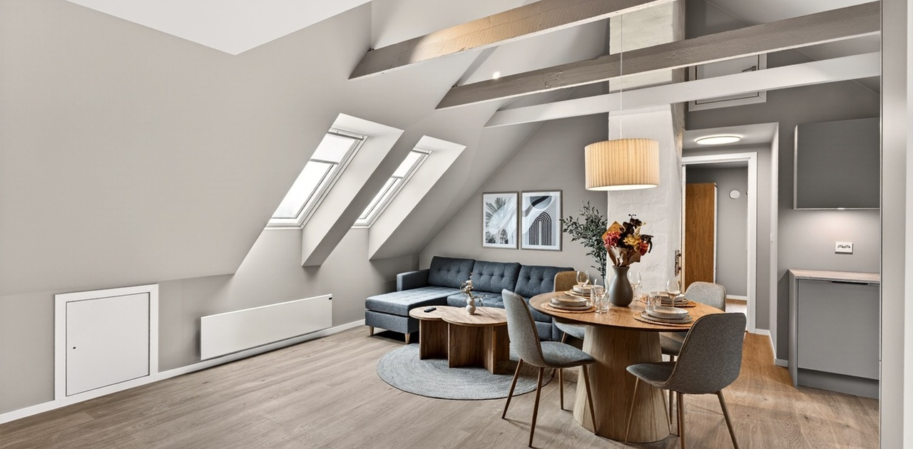 Dette er det første som møter deg i det du enter leiligheten