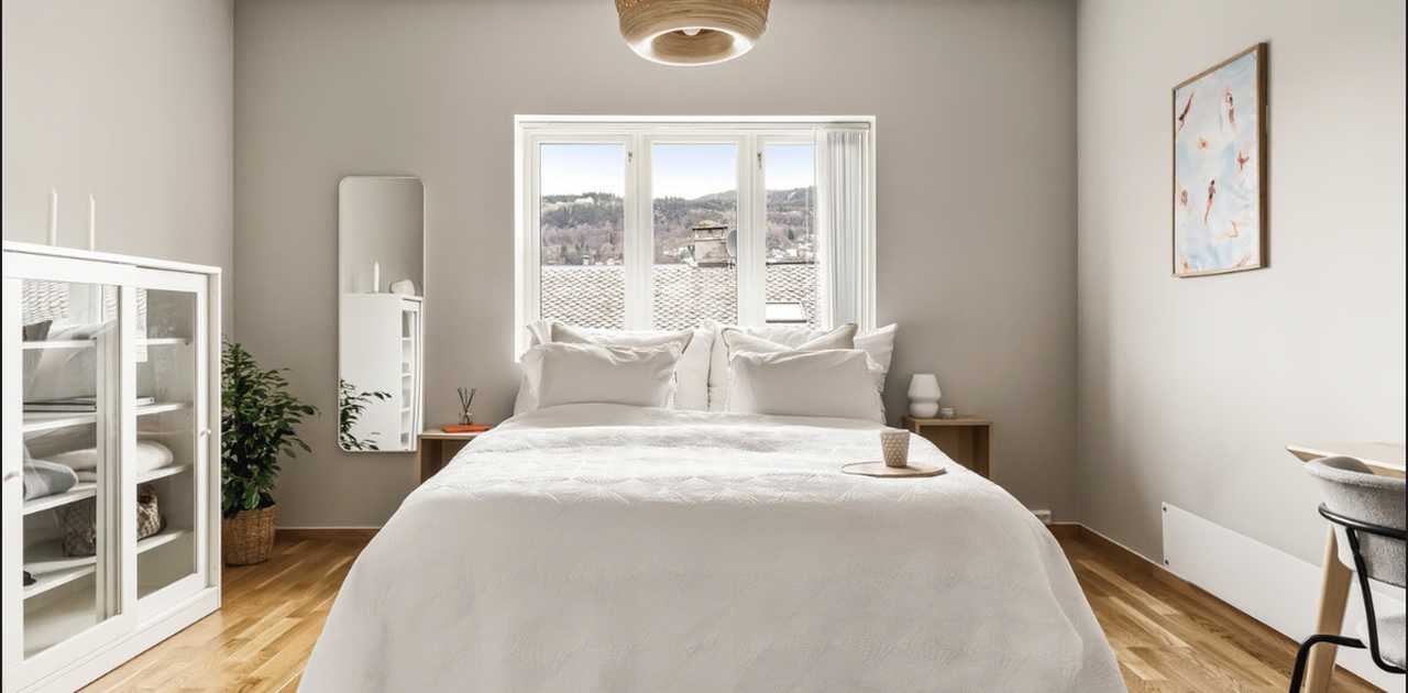 Soverommet som leies ut