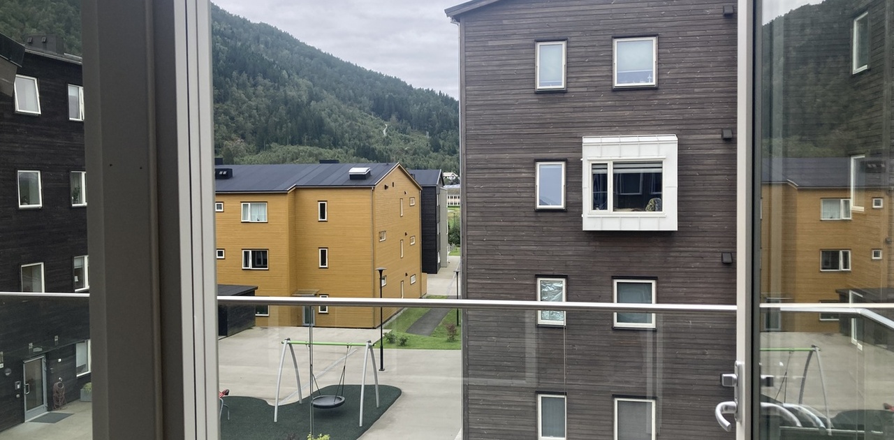 utsikt fra balkong