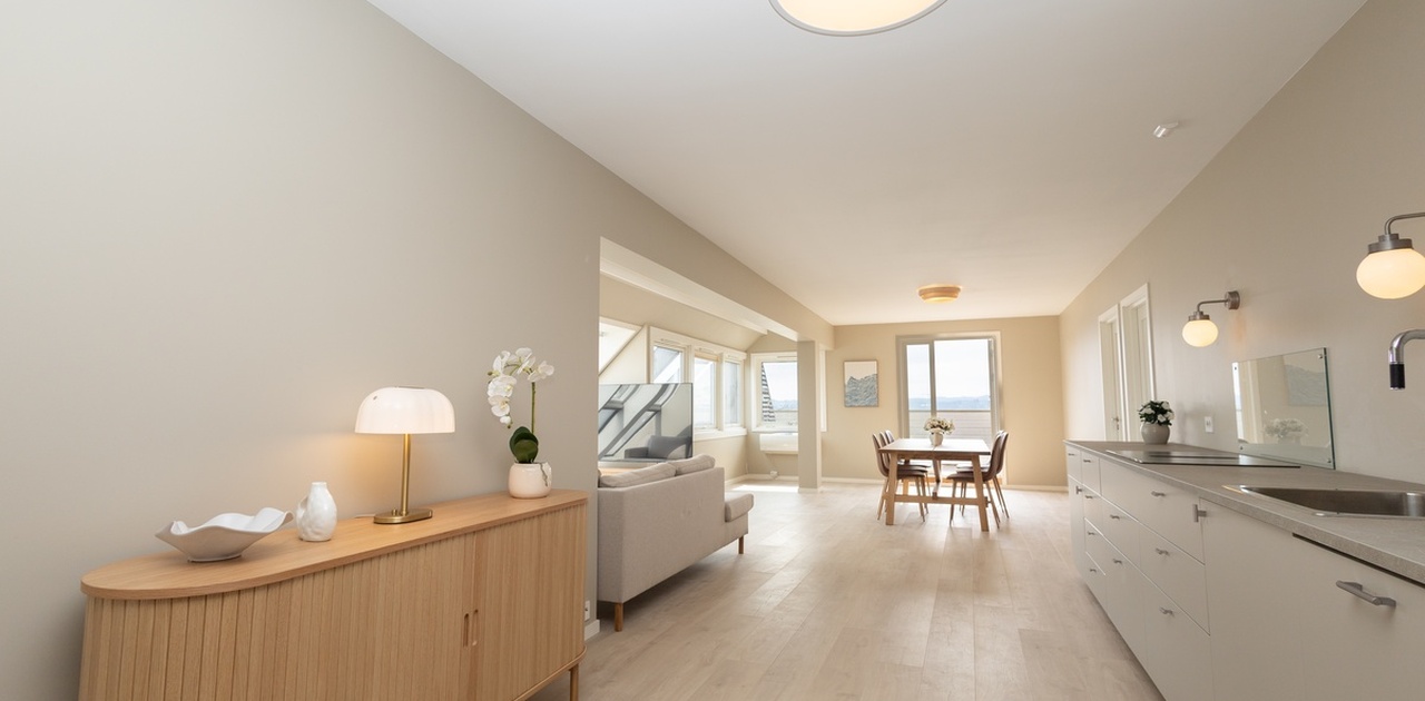 Velkommen til Vestre Strandgate 22A - Fantastisk toppleilighet ledig fra 1.August