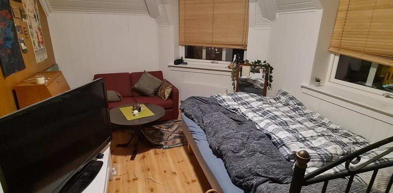 Stue, brukes nå som soverom