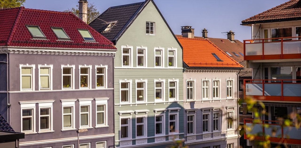 Fasaden til bygården
