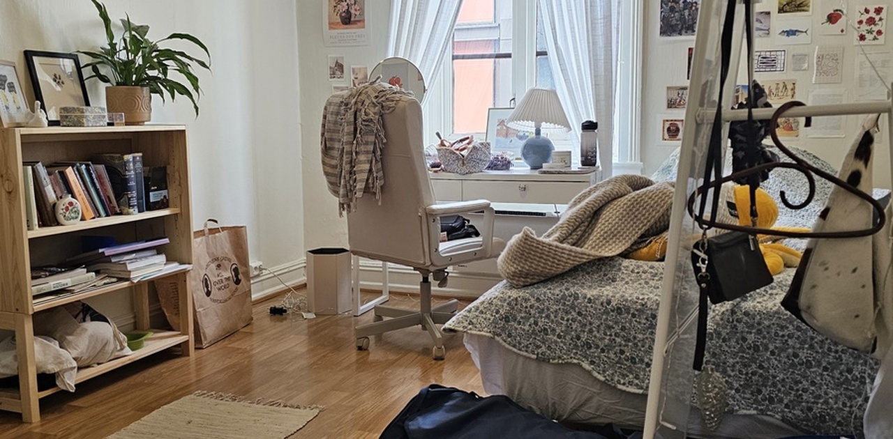 Rommet kommer i utgangspunktet uten møbler