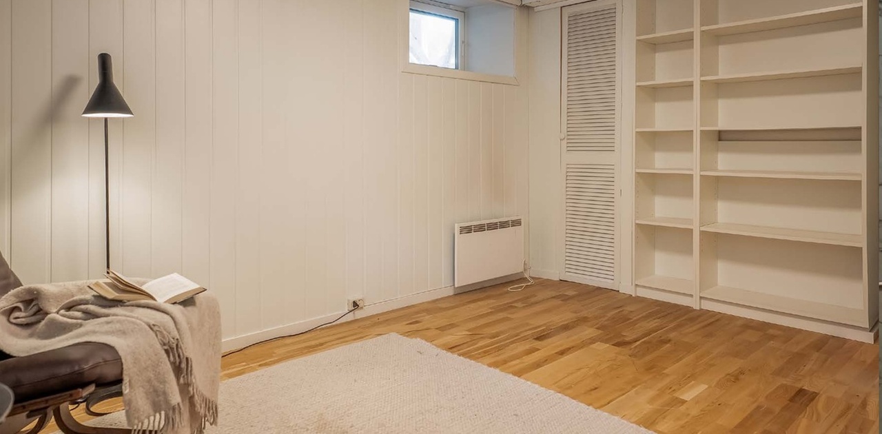 Bilde av soverom. NB: Soverommet er for øyeblikket under oppussing