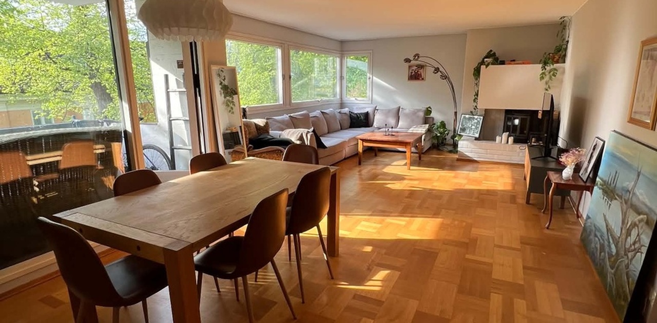 Stue og spisestue