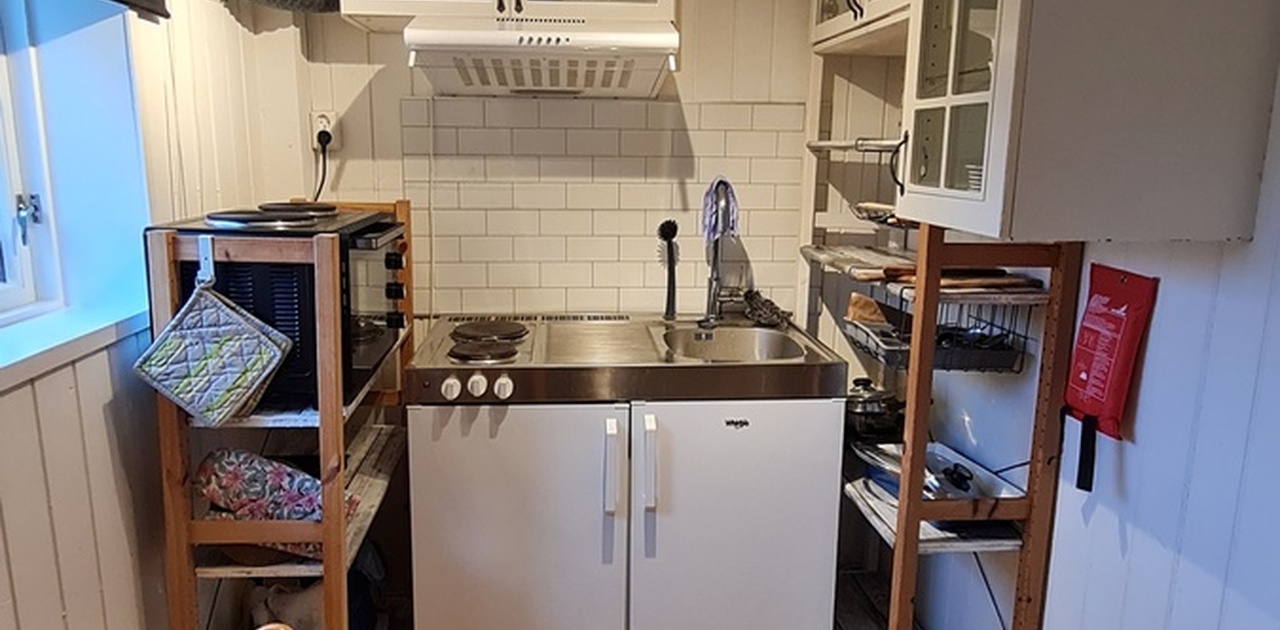 Koselig kjøkkenkrok i stua