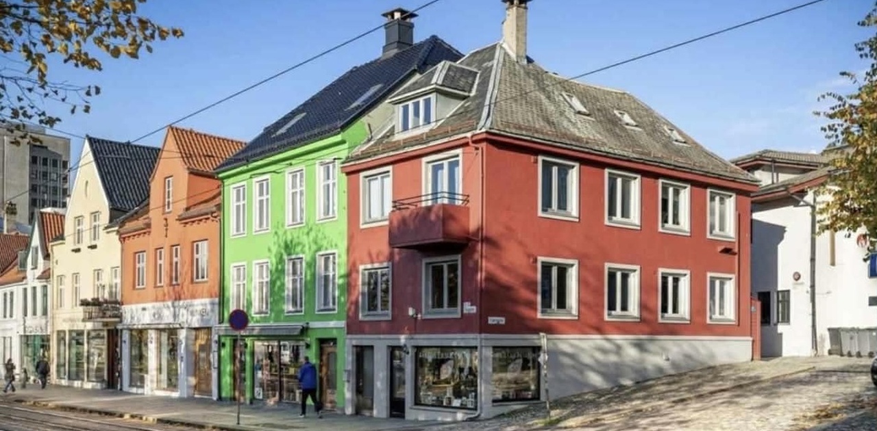 Fremsiden av huset (det rød)