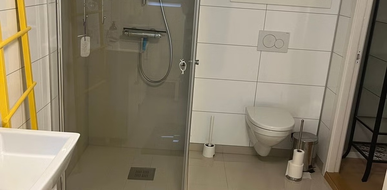 Bad med vaskemaskin