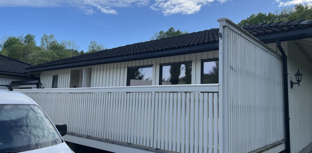 Hus med balkong