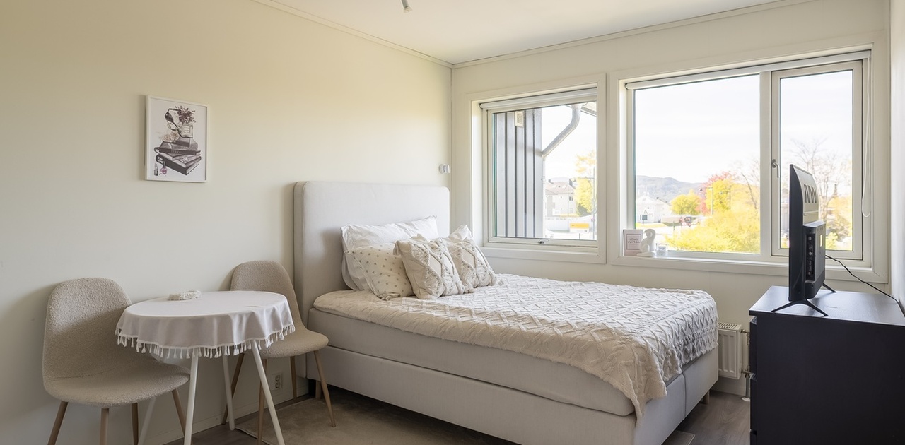 Velkommen til denne flotte hybelleiligheten på Dalen Hageby