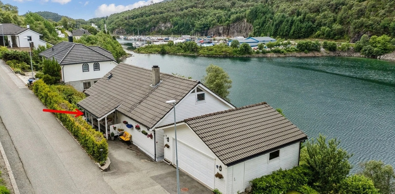Oversiktsbilde av huset